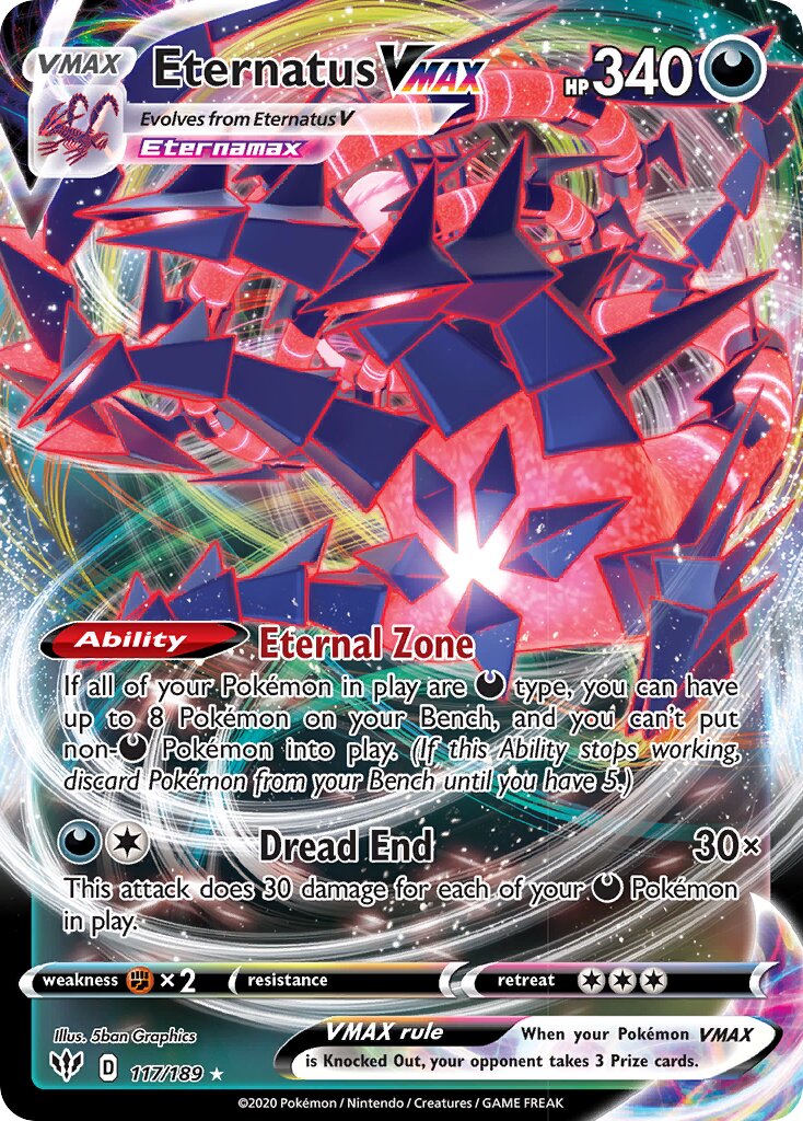 Eternatus VMAX - 117/189 - Holo Rare VMAX