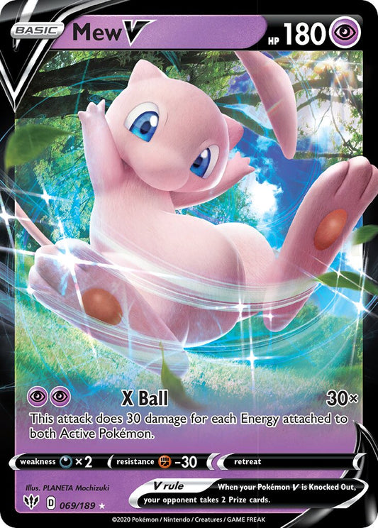 Mew V - 069/189 - Holo Rare V