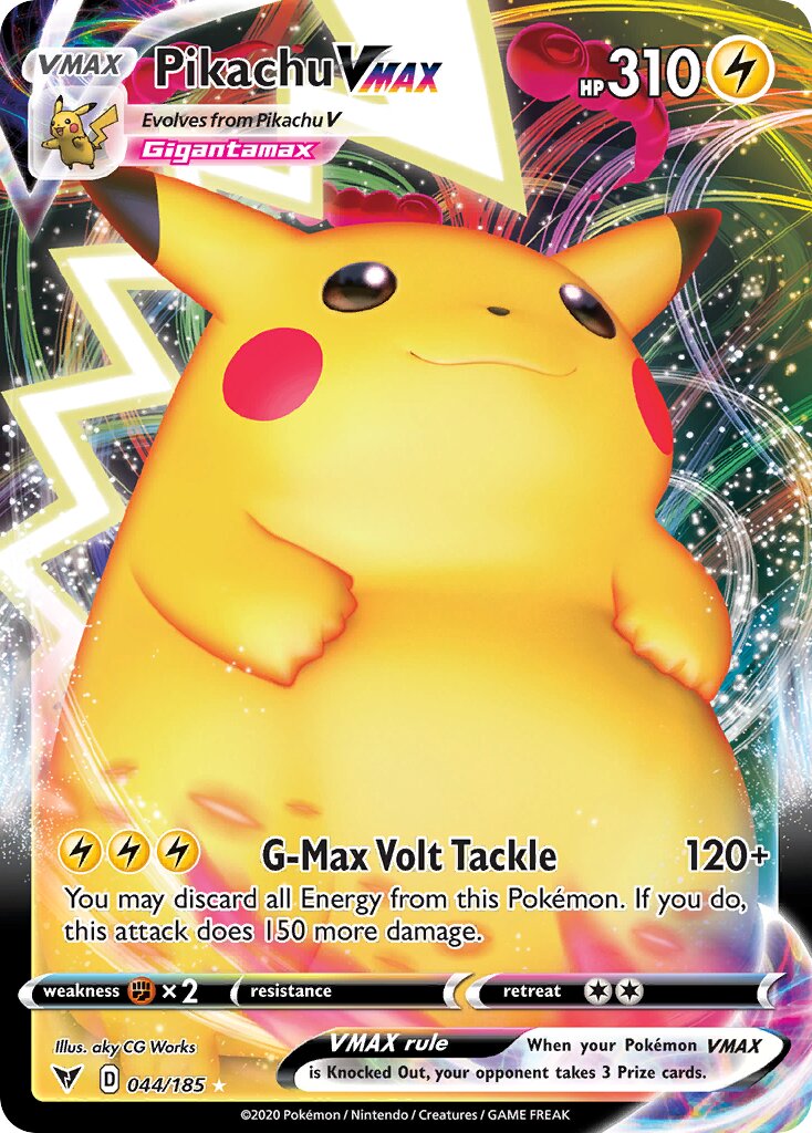 Pikachu VMAX - 044/185 - Holo Rare VMAX
