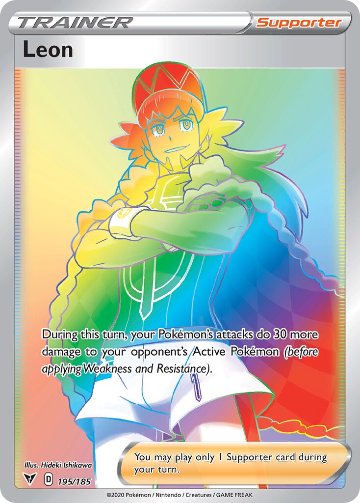 Leon - 195/185 - Rare Rainbow