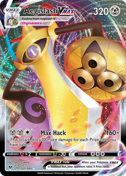 Aegislash VMAX - 127/185 - Holo Rare VMAX