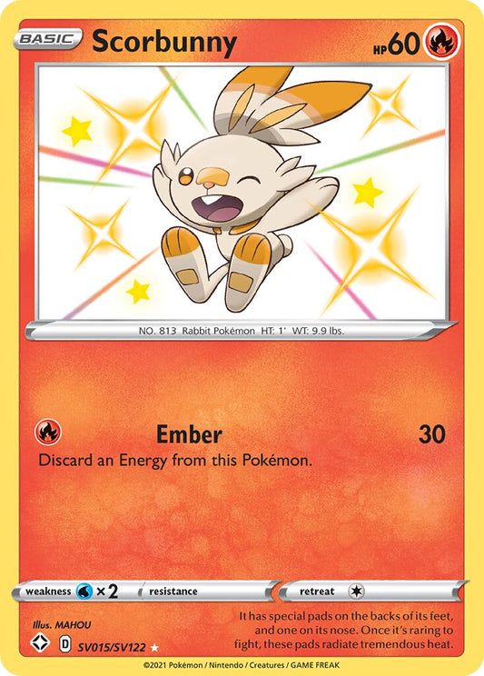 Scorbunny - SV015/SV122 - Rare Shiny