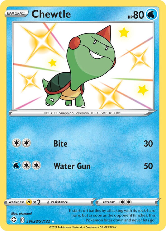 Chewtle - SV028/SV122 - Rare Shiny