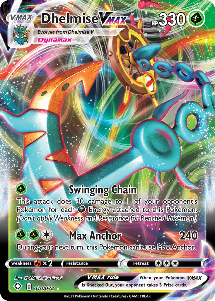Dhelmise VMAX - 010/072 - Holo Rare VMAX
