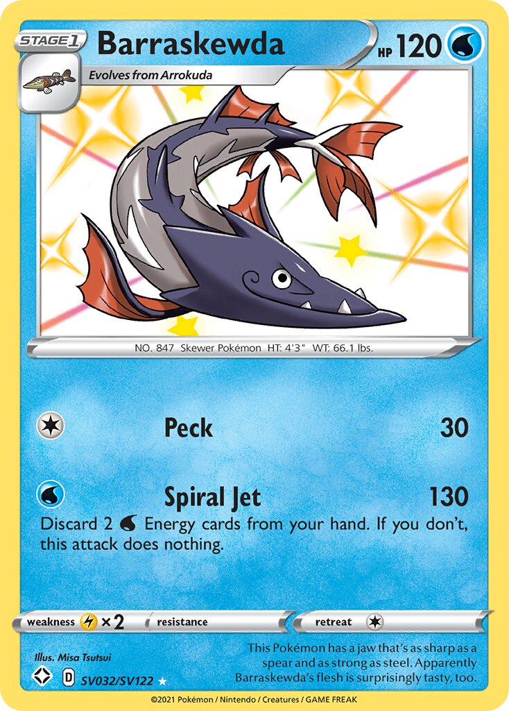 Barraskewda - SV032/SV122 - Rare Shiny
