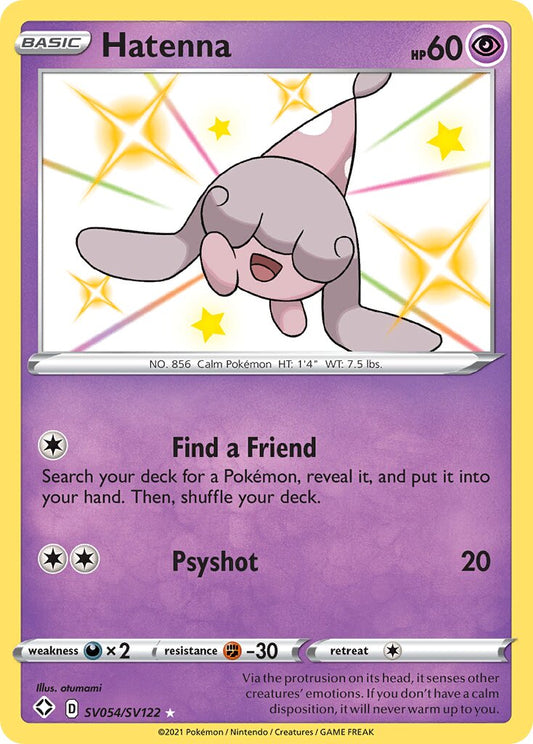 Hatenna - SV054/SV122 - Rare Shiny