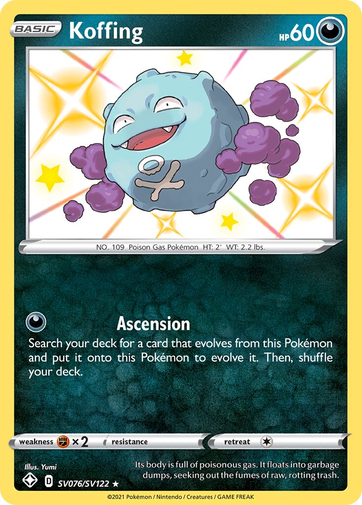 Koffing - SV076/SV122 - Rare Shiny