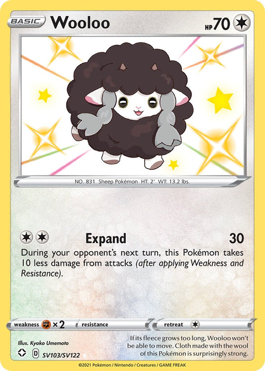 Wooloo - SV103/SV122 - Rare Shiny