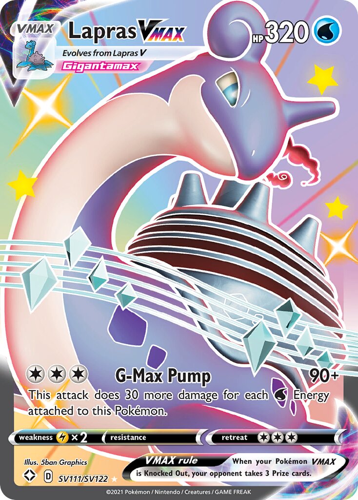 Lapras VMAX - SV111/SV122 - Shiny Rare VMAX