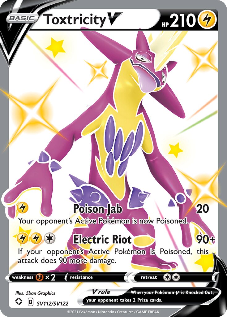 Toxtricity V - SV112/SV122 - Shiny Rare V