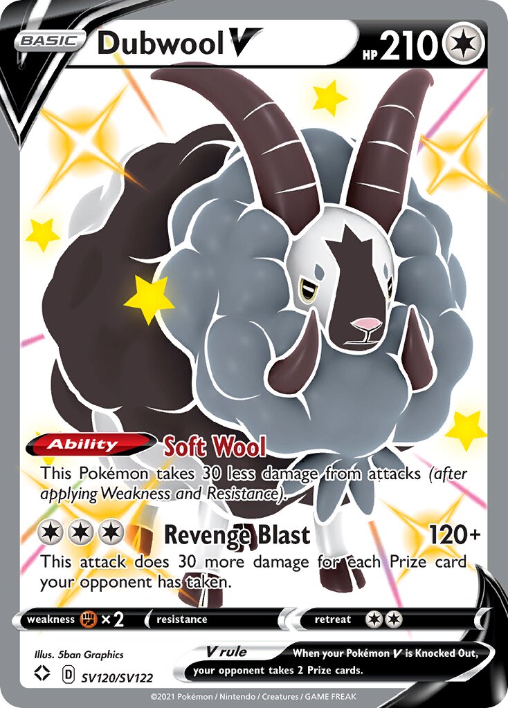 Dubwool V - SV120/SV122 - Shiny Rare V