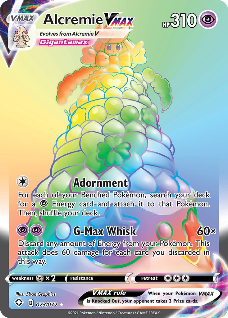 Alcremie VMAX - 073/072 - Rare Rainbow