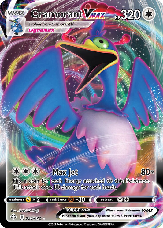 Cramorant VMAX - 055/072 - Holo Rare VMAX