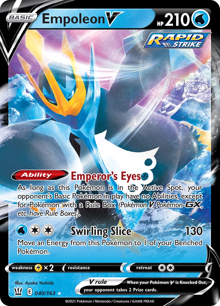 Empoleon V - 040/163 - Holo Rare V