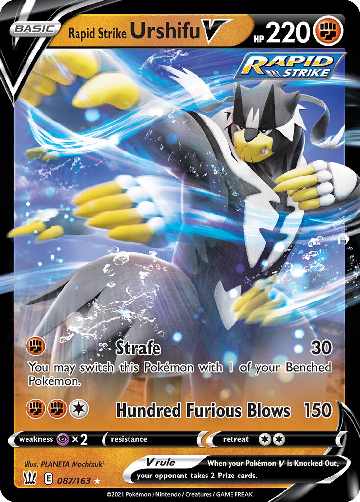 Rapid Strike Urshifu V - 087/163 - Holo Rare V