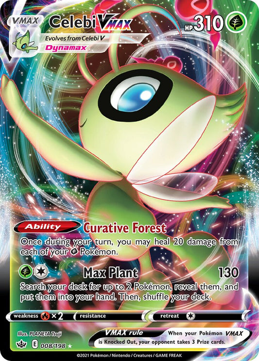 Celebi VMAX - 008/198 - Holo Rare VMAX