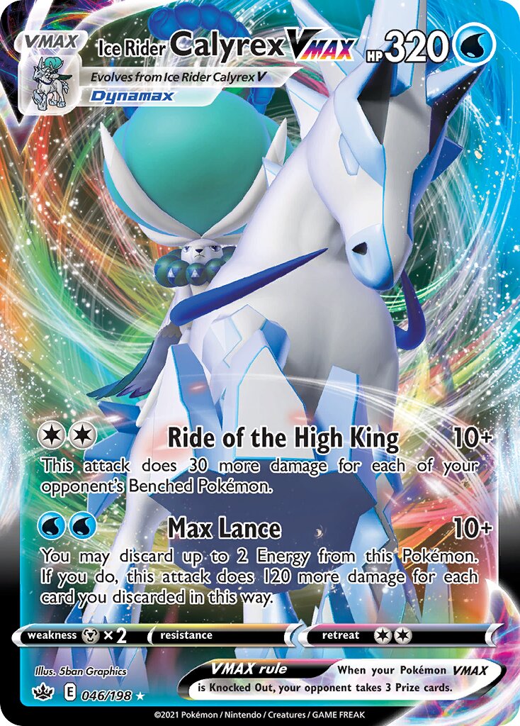 Ice Rider Calyrex VMAX - 046/198 - Holo Rare VMAX