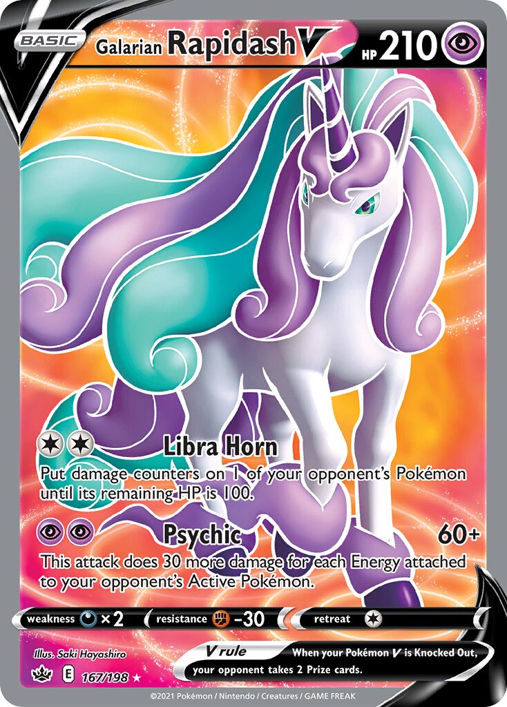 Galarian Rapidash V - 167/198 - Rare Ultra