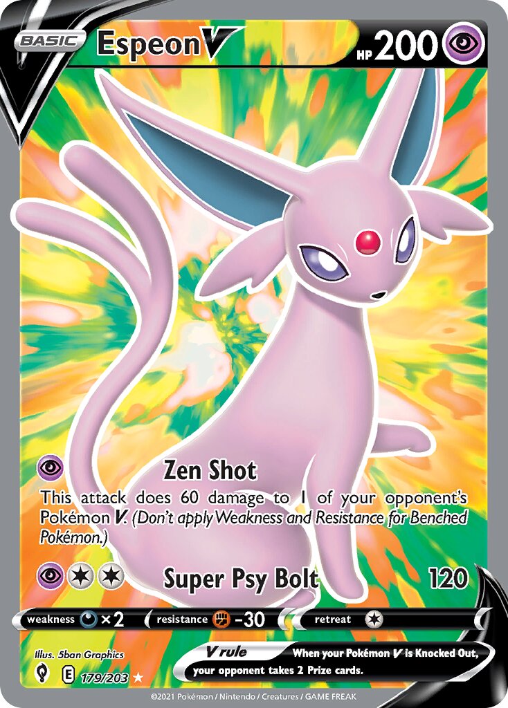 Espeon V - 179/203 - Rare Ultra