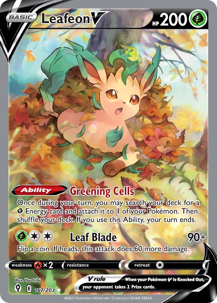 Leafeon V - 167/203 - Rare Ultra