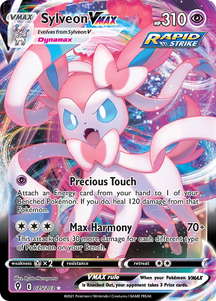 Sylveon VMAX - 075/203 - Holo Rare VMAX