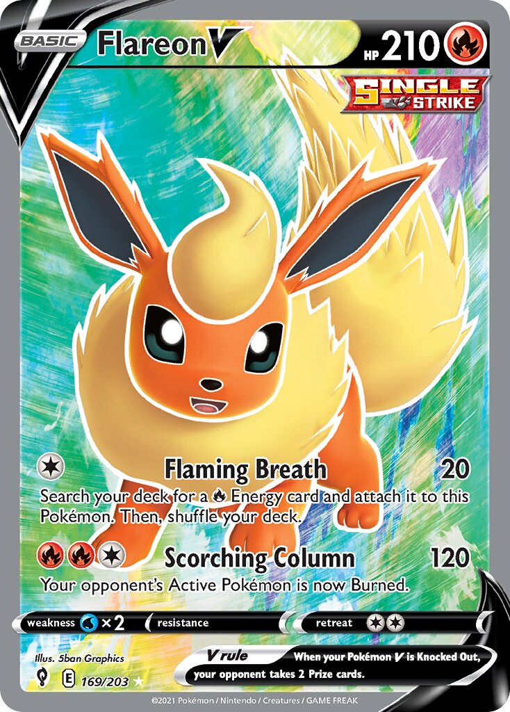 Flareon V - 169/203 - Rare Ultra