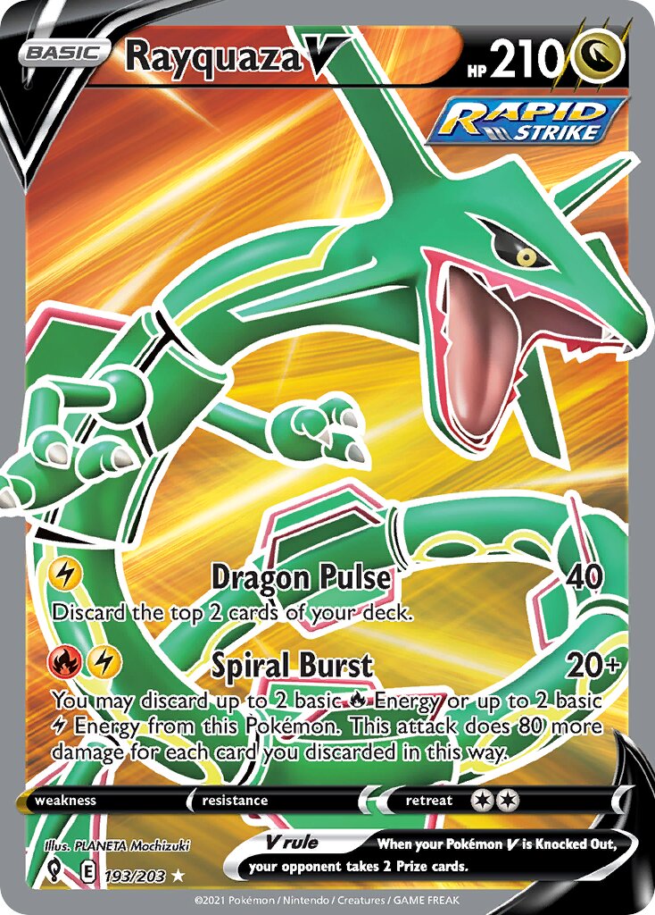 Rayquaza V - 193/203 - Rare Ultra