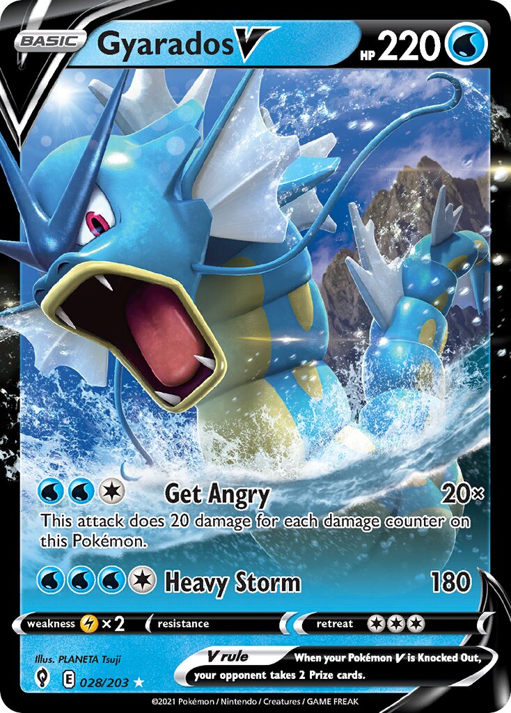 Gyarados V - 028/203 - Holo Rare V