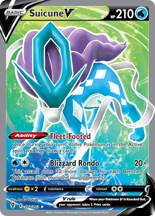 Suicune V - 173/203 - Rare Ultra