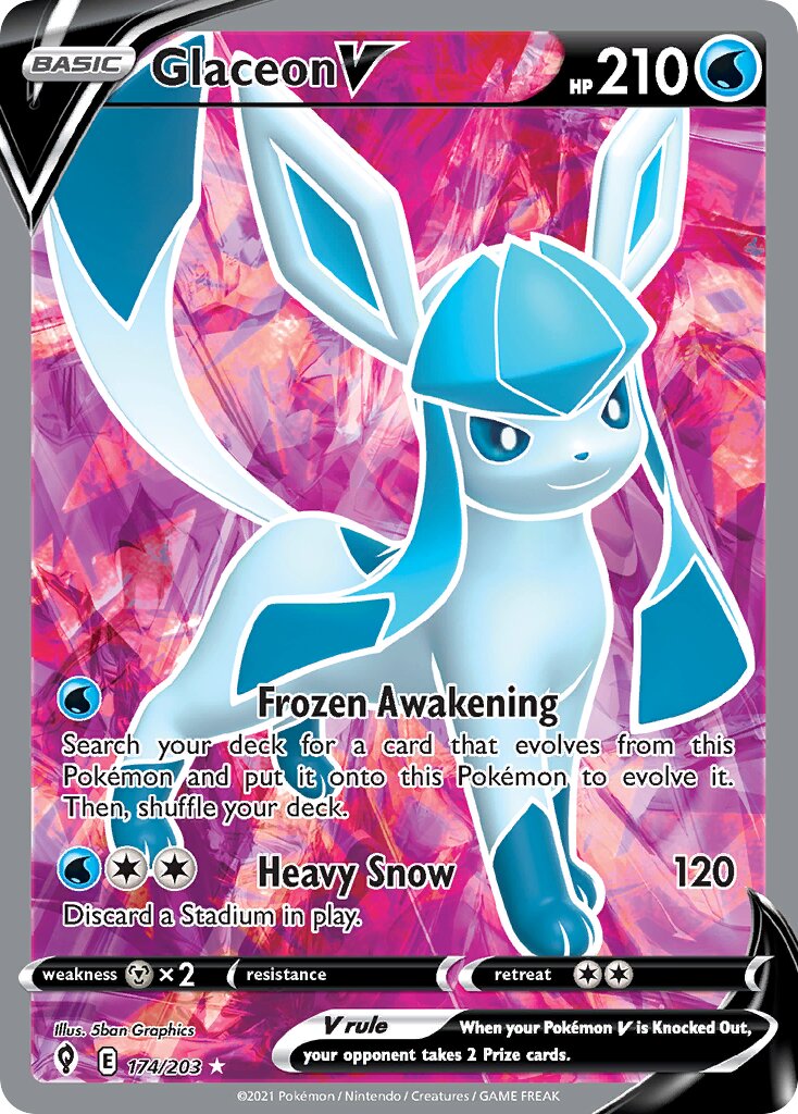 Glaceon V - 174/203 - Rare Ultra