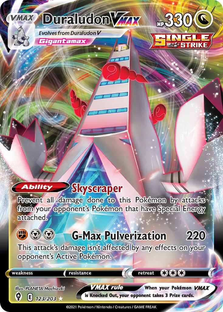 Duraludon VMAX - 123/203 - Holo Rare VMAX
