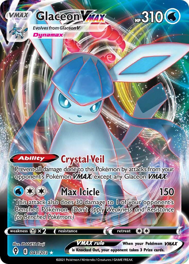 Glaceon VMAX - 041/203 - Holo Rare VMAX