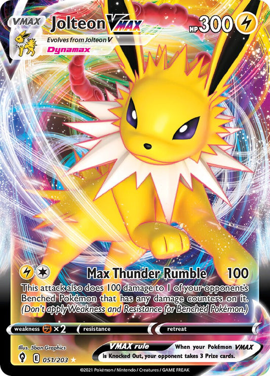 Jolteon VMAX - 051/203 - Holo Rare VMAX