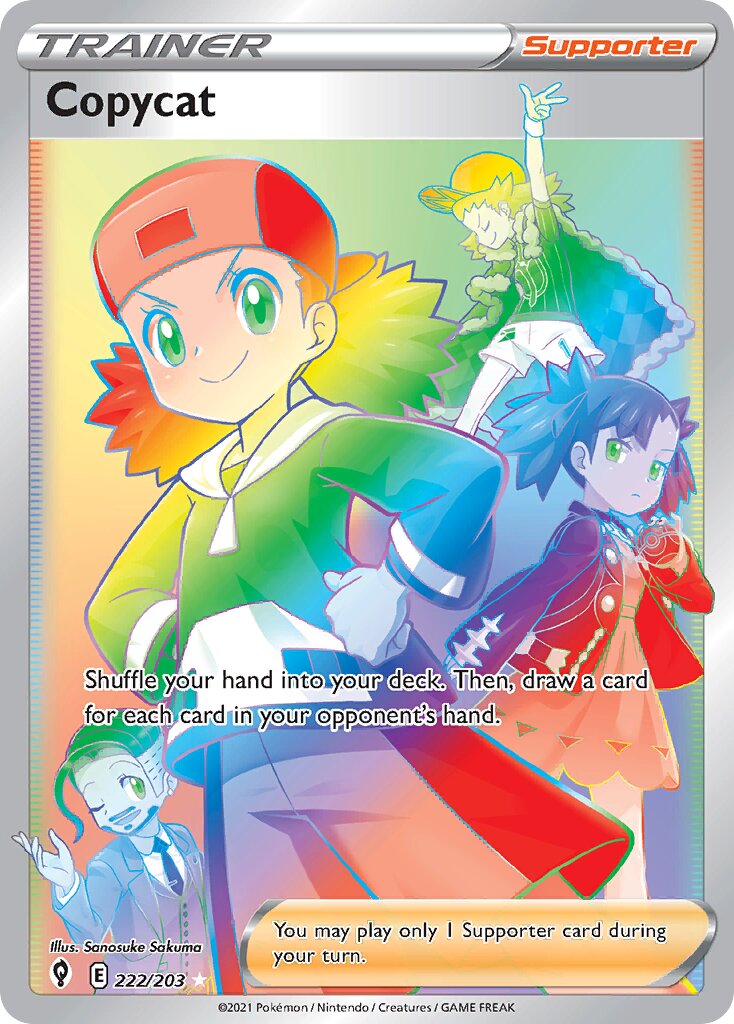 Copycat - 222/203 - Rare Rainbow