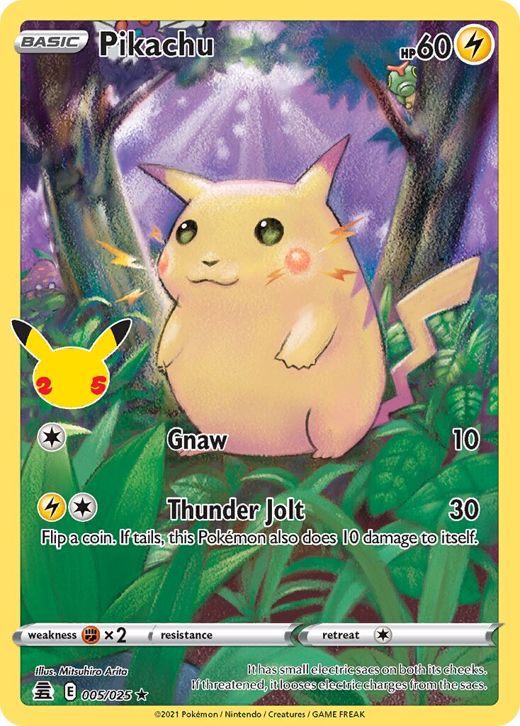 Pikachu - 005/025 - Rare Holo