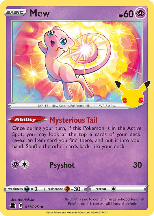 Mew - 011/025 - Rare Holo