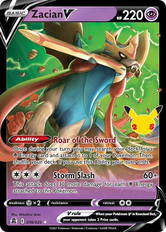 Zacian V - 016/025 - Holo Rare V