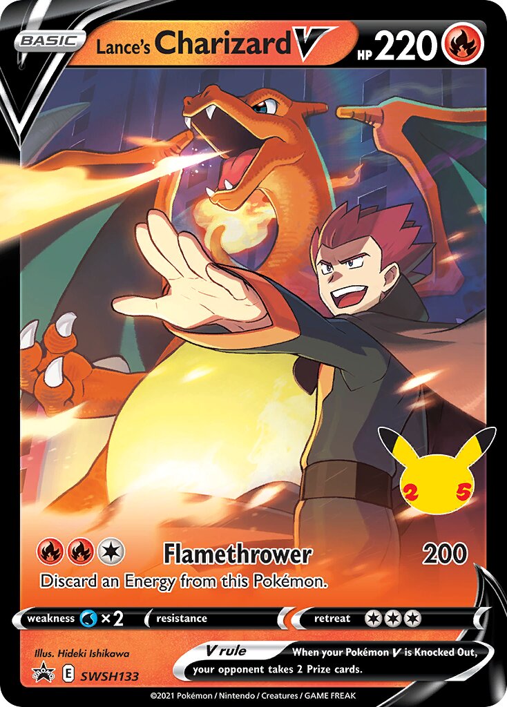 Lance's Charizard V - SWSH133 - Promo