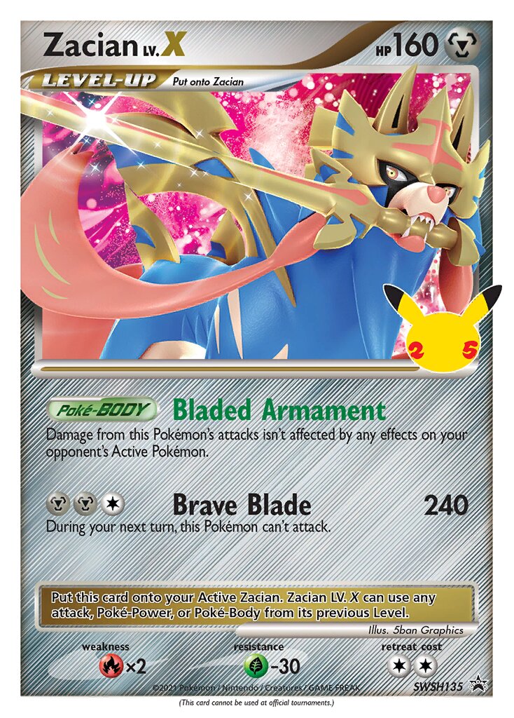Zacian LV.X - SWSH135 - Promo