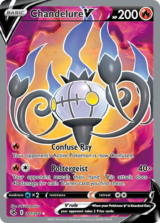 Chandelure V - 247/264 - Rare Ultra