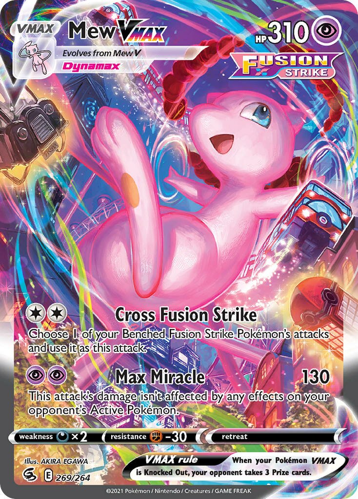 Mew VMAX - 269/264 - Rare Rainbow