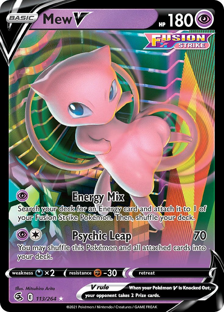 Mew V - 113/264 - Holo Rare V
