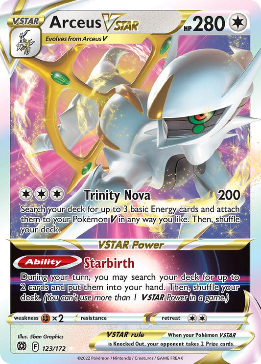 Arceus VSTAR - 123/172 - Holo Rare VSTAR