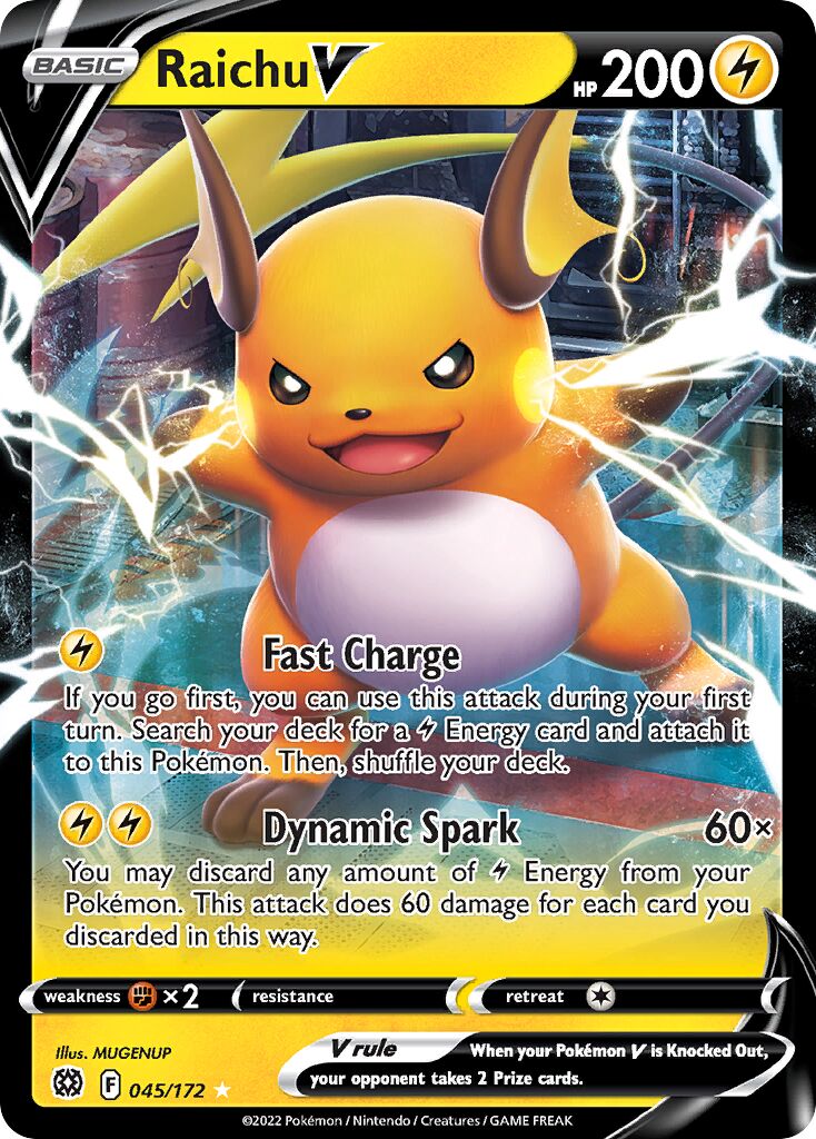 Raichu V - 045/172 - Holo Rare V