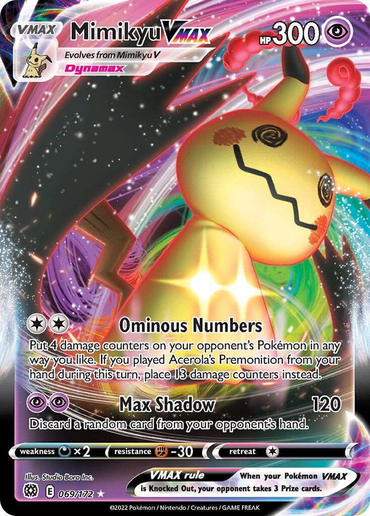 Mimikyu VMAX - 069/172 - Holo Rare VMAX