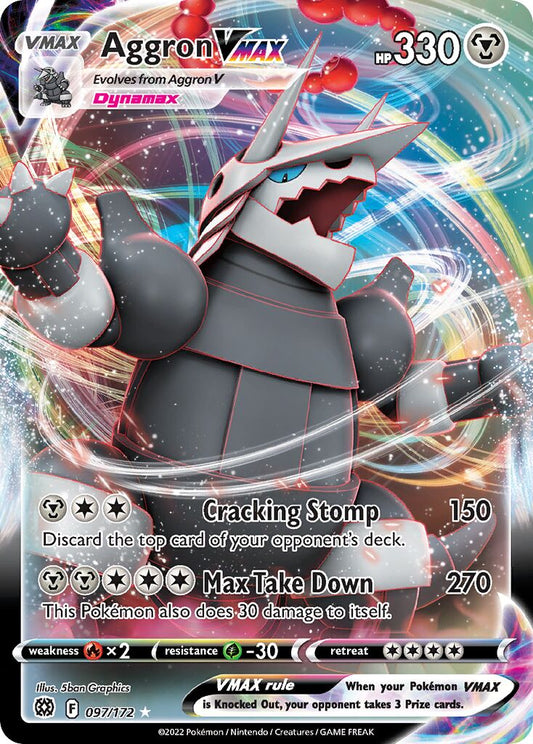 Aggron VMAX - 097/172 - Holo Rare VMAX