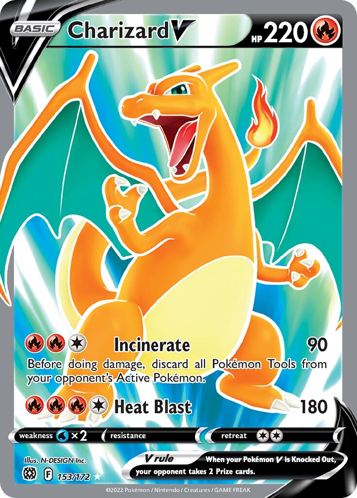 Charizard V - 153/172 - Rare Ultra