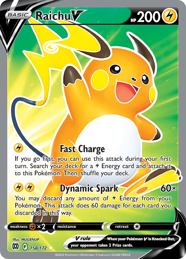 Raichu V - 158/172 - Rare Ultra