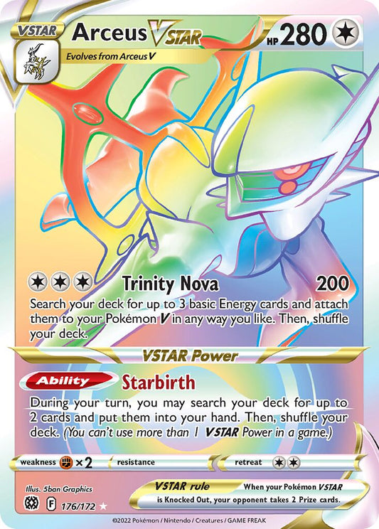 Arceus VSTAR - 176/172 - Rare Rainbow