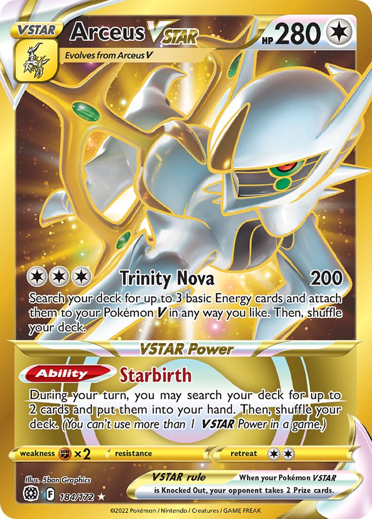Arceus VSTAR - 184/172 - Rare Secret
